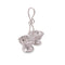 German Silver Kumkum Set With 2 Cups Flower Design - Pack Of 10 - 160gms